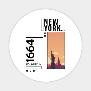 New York Founded in 1664 Magnet